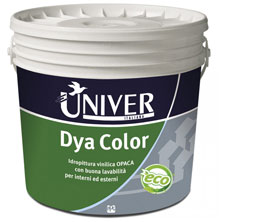 Dya Color, storica pittura lavabile della Univer
